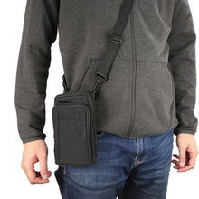 Load image into Gallery viewer, Outdoor Phone Carrying Case Pouch Nylon Crossbody Shoulder Cell Phone Holster Waist Belt Wallet Bag with Carabiner