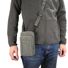 Load image into Gallery viewer, Outdoor Phone Carrying Case Pouch Nylon Crossbody Shoulder Cell Phone Holster Waist Belt Wallet Bag with Carabiner
