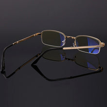 Load image into Gallery viewer, Folding Anti Blue-ray Presbyopic Reading Glasses with Case &amp; Cleaning Cloth, +2.50D