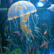 Load image into Gallery viewer, Aquarium Articles Decoration Silicone Simulation Fluorescent Sucker Jellyfish, Size: 5*17cm, 5cm