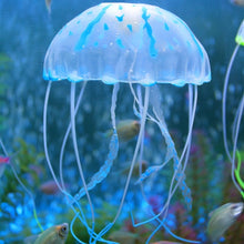 Load image into Gallery viewer, Aquarium Articles Decoration Silicone Simulation Fluorescent Sucker Jellyfish, Size: 5*17cm, 5cm