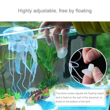 Load image into Gallery viewer, Aquarium Articles Decoration Silicone Simulation Fluorescent Sucker Jellyfish, Size: 8*20cm, 8cm