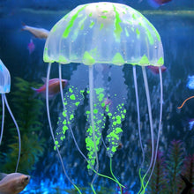 Load image into Gallery viewer, Aquarium Articles Decoration Silicone Simulation Fluorescent Sucker Jellyfish, Size: 8*20cm, 8cm