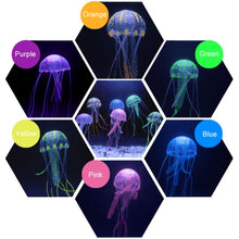 Load image into Gallery viewer, Aquarium Articles Decoration Silicone Simulation Fluorescent Sucker Jellyfish, Size: 8*20cm, 8cm