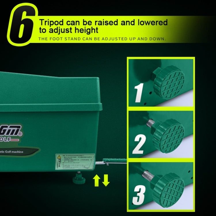 PGM Golf Ball Dispenser Automatic Tee Up Machine with Club Rack, Size: 62x32x32cm