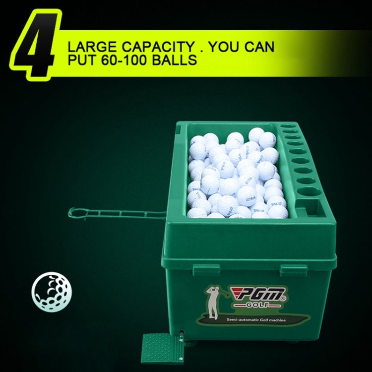 PGM Golf Ball Dispenser Automatic Tee Up Machine with Club Rack, Size: 62x32x32cm