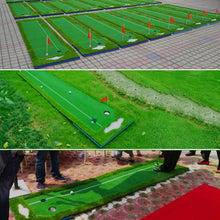 Load image into Gallery viewer, PGM Golf Double Colors Putting Mat Push Rod Trainer, Size: 50x300cm, Size: 50x300cm