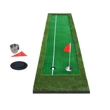 Load image into Gallery viewer, PGM Golf Double Colors Putting Mat Push Rod Trainer, Size: 75x300cm, Size: 75x300cm