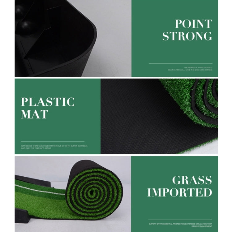 PGM Golf Mini Putting Mat Push Rod Trainer 3m, without Auto Ball Return Fairway