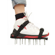 Load image into Gallery viewer, Garden Lawn Garden Tools Grass Ripper Spiked Shoes with 4 Plastic Buckles, With 4 Plastic Buckles (Black), With 4 Plastic Buckles (Green)