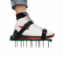 Load image into Gallery viewer, Garden Lawn Garden Tools Grass Ripper Spiked Shoes with 4 Plastic Buckles, With 4 Plastic Buckles (Black), With 4 Plastic Buckles (Green)