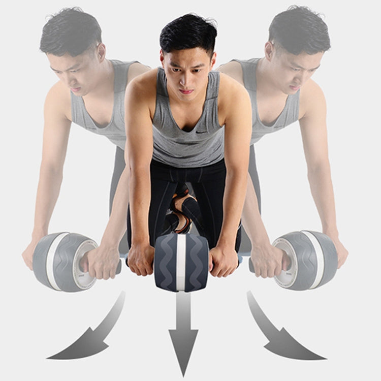 Automatic Rebound Abdominal Roller Round Home Office Mute Fitness Equipment for Man / Woman