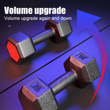Load image into Gallery viewer, 10KG Red Seal Household Glue Fitness Hexagon Dumbbells