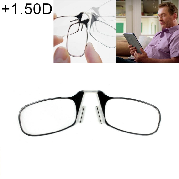 Ultra Thin High-definition Nose Resting Card Style Portable Presbyopic Hypermetropic Reading Glasses, +1.50D