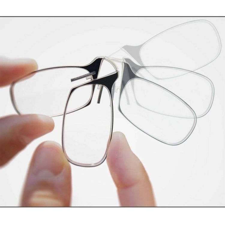 Ultra Thin High-definition Nose Resting Card Style Portable Presbyopic Hypermetropic Reading Glasses, +1.50D