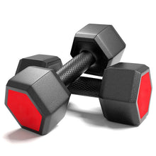 Load image into Gallery viewer, 10KG A Pair Red Seal Household Glue Fitness Hexagon Dumbbells