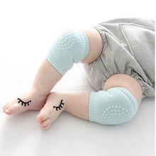 Load image into Gallery viewer, One Pair Anti-slip Children Baby Crawling Walking Knee Guard Elbow Guard Protecting Pads, 12*9CM (Black), 12*9CM (Pink), 12*9CM (Green), 12*9CM (Grey), 12*9CM (Blue), 12*9CM (Light Grey)