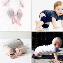 Load image into Gallery viewer, One Pair Anti-slip Children Baby Crawling Walking Knee Guard Elbow Guard Protecting Pads, 12*9CM (Black), 12*9CM (Pink), 12*9CM (Green), 12*9CM (Grey), 12*9CM (Blue), 12*9CM (Light Grey)