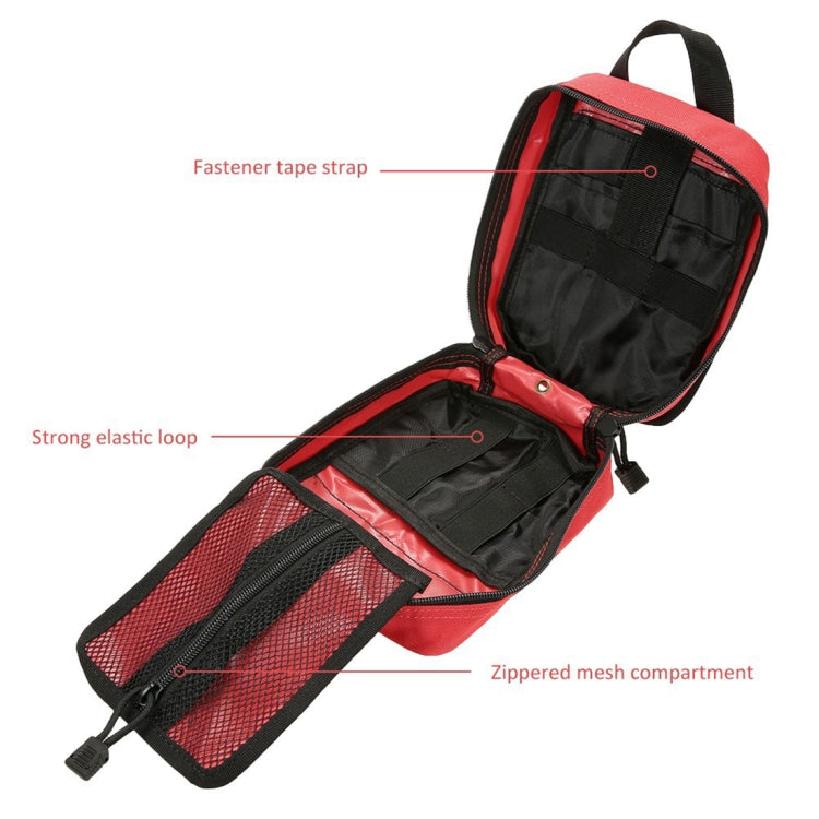 Waterproof Oxford Cloth + Nylon Outdoor Travel Portable First Aid Kit