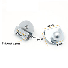 Load image into Gallery viewer, Zinc Alloy Bright Open Hole Free Glass Cabinet Door Handle, Size: L, L