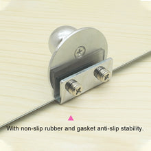 Load image into Gallery viewer, Zinc Alloy Bright Open Hole Free Glass Cabinet Door Handle, Size: L, L