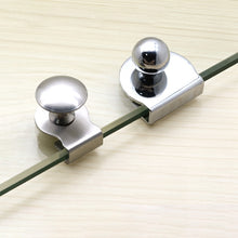 Load image into Gallery viewer, Zinc Alloy Bright Open Hole Free Glass Cabinet Door Handle, Size: L, L