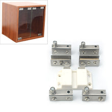 Load image into Gallery viewer, Glass Clip Double Door Touching Exhibition Cabinet Hinge, Double
