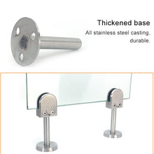 Load image into Gallery viewer, 201 Stainless Steel Glass Fish Mouth Support Rod Fixing Clip with 14x40mm Rod, Specification: S, S, with 14x40mm Rod