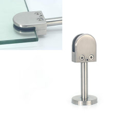 Load image into Gallery viewer, 201 Stainless Steel Glass Fish Mouth Support Rod Fixing Clip with 14x100mm Rod, Specification: S, S, with 14x100mm Rod