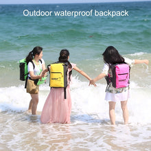 Load image into Gallery viewer, Outdoor Folding Double Shoulder Bag Dry Sack PVC Waterproof  Backpack, Capacity: 25L