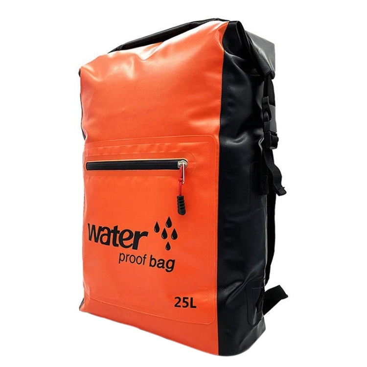 Outdoor Folding Double Shoulder Bag Dry Sack PVC Waterproof  Backpack, Capacity: 25L