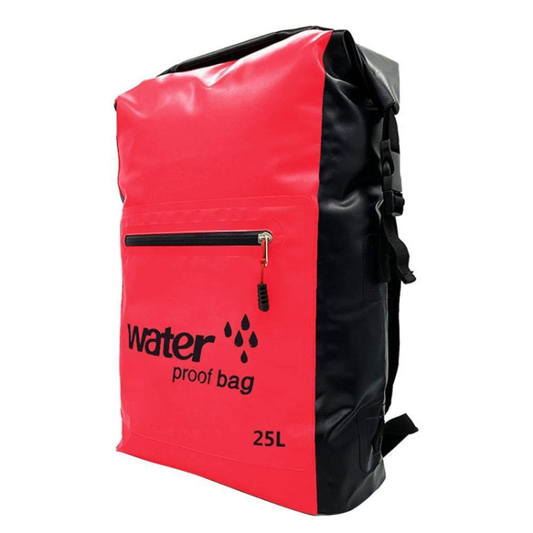 Outdoor Folding Double Shoulder Bag Dry Sack PVC Waterproof  Backpack, Capacity: 25L