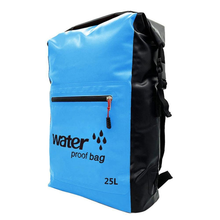 Outdoor Folding Double Shoulder Bag Dry Sack PVC Waterproof  Backpack, Capacity: 25L
