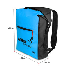 Load image into Gallery viewer, Outdoor Folding Double Shoulder Bag Dry Sack PVC Waterproof  Backpack, Capacity: 25L