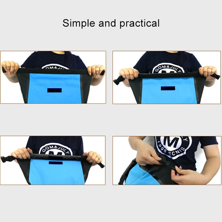 Outdoor Folding Double Shoulder Bag Dry Sack PVC Waterproof  Backpack, Capacity: 25L