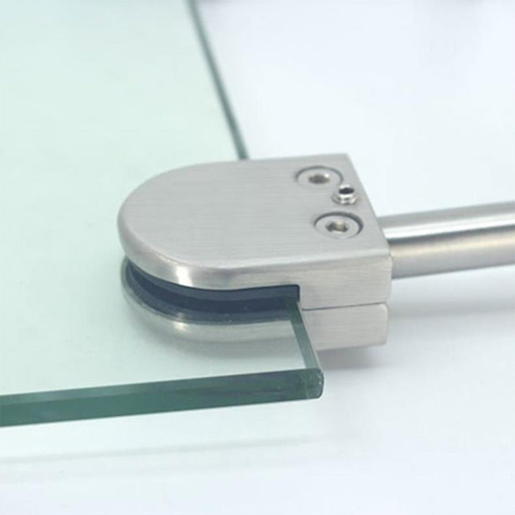 201 Stainless Steel Glass Fish Mouth Support Rod Fixing Clip with 14x80mm Rod, Specification: M, M, with 14x80mm Rod