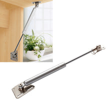 Load image into Gallery viewer, E7 Iron Head Down Door Buffer Telescopic Pneumatic Hydraulic Rod, Iron Head, 10 inch 100N (10kg)
