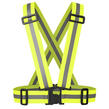 Load image into Gallery viewer, Night Riding Running Reflective Safety Vest (Neon Green), Night Riding Vest
