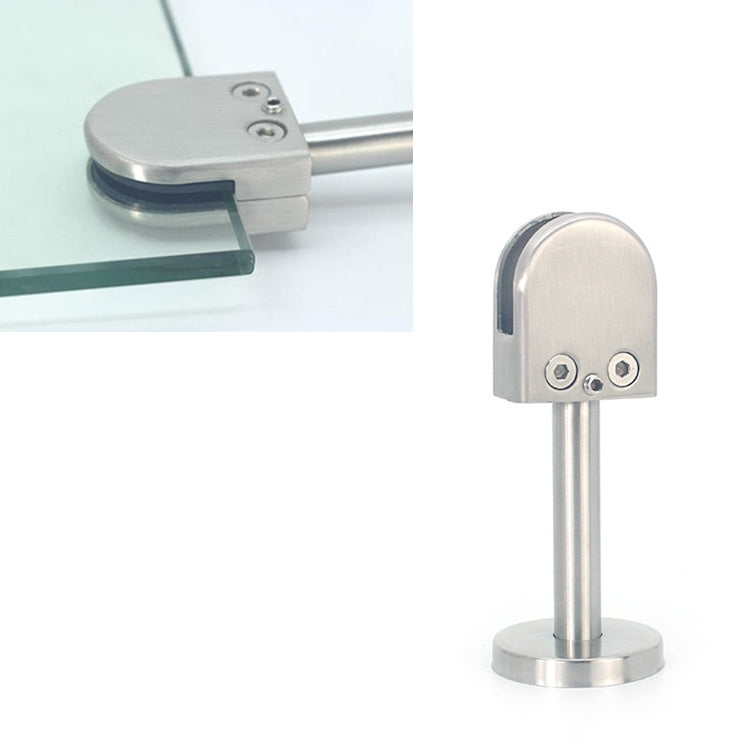 304 Stainless Steel Glass Fish Mouth Support Rod Fixing Clip with 14x80mm Rod, Specification: XL, XL, with 14x80mm Rod