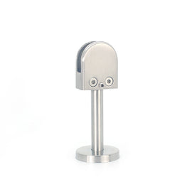 304 Stainless Steel Glass Fish Mouth Support Rod Fixing Clip with 14x80mm Rod, Specification: XL, XL, with 14x80mm Rod