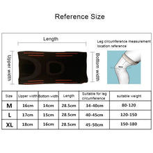 Load image into Gallery viewer, Sports High Elastic Shockproof Non-slip Silicone Knee Support Guards with Pressure Strip Size: XL