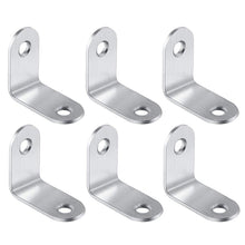 Load image into Gallery viewer, 50pcs Stainless Steel 90 Degree Angle Bracket,Corner Brace Joint Bracket Fastener Furniture Cabinet Screens Wall (30mm), 30mm (50pcs)