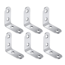 Load image into Gallery viewer, 10pcs Stainless Steel 90 Degree Angle Bracket,Corner Brace Joint Bracket Fastener Furniture Cabinet Screens Wall (40mm), 40mm (10pcs)