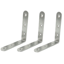 Load image into Gallery viewer, 2pcs Stainless Steel 90 Degree Angle Bracket,Corner Brace Joint Bracket Fastener Furniture Cabinet Screens Wall (85mm), 85mm (2pcs)
