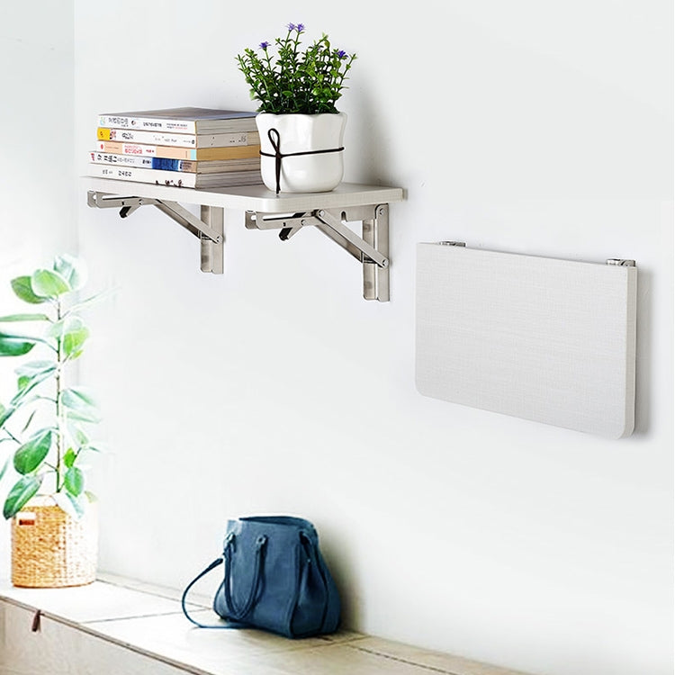 2 PCS 10 inch K Type Wall-mounted Foldable Stainless Steel Spring Storage Shelf for Dining Table, 10 inch