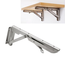Load image into Gallery viewer, 14 inch K Type Wall-mounted Foldable Stainless Steel Spring Storage Shelf for Dining Table, 14 inch
