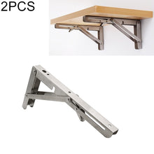 Load image into Gallery viewer, 2 PCS 10 inch Billy Wall-mounted Foldable Stainless Steel Spring Storage Shelf for Dining Table, 10 inch