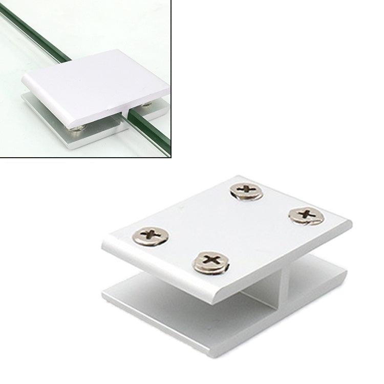 Aluminum Alloy Glass Combination Clamp Cabinet Partition Fixing Clip, 180 degrees Cliped 8-10mm, 180 degrees Cliped 8-10mm