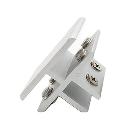 Aluminum Alloy Glass Combination Clamp Cabinet Partition Fixing Clip, T-type Cliped 10-12mm, T-type Cliped 10-12mm