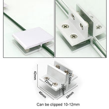 Load image into Gallery viewer, Aluminum Alloy Glass Combination Clamp Cabinet Partition Fixing Clip, T-type Cliped 10-12mm, T-type Cliped 10-12mm